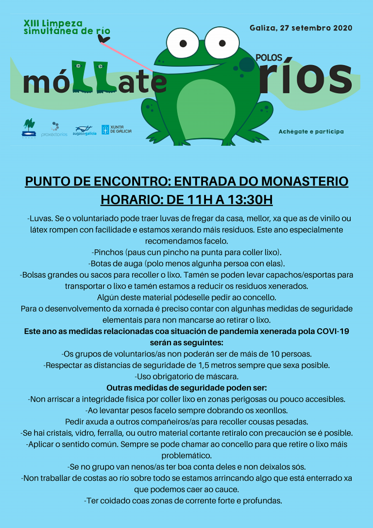 Cartel «Móllate polos Ríos»