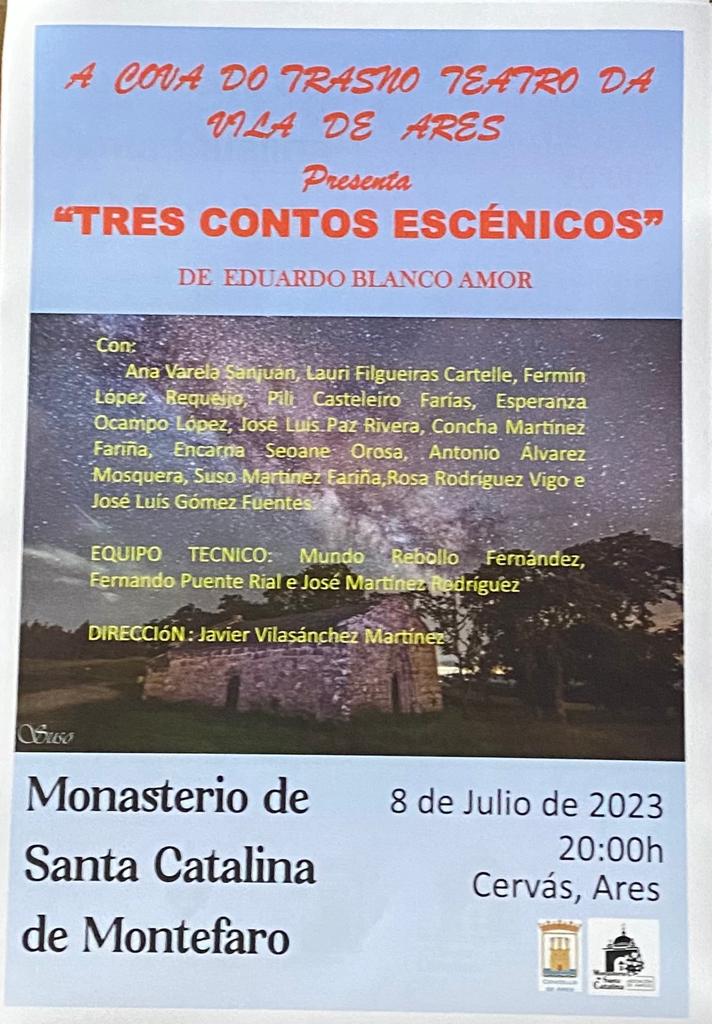 A Cova do Trasno Teatro da Vila De Ares presenta «Tres Contos Escénicos»