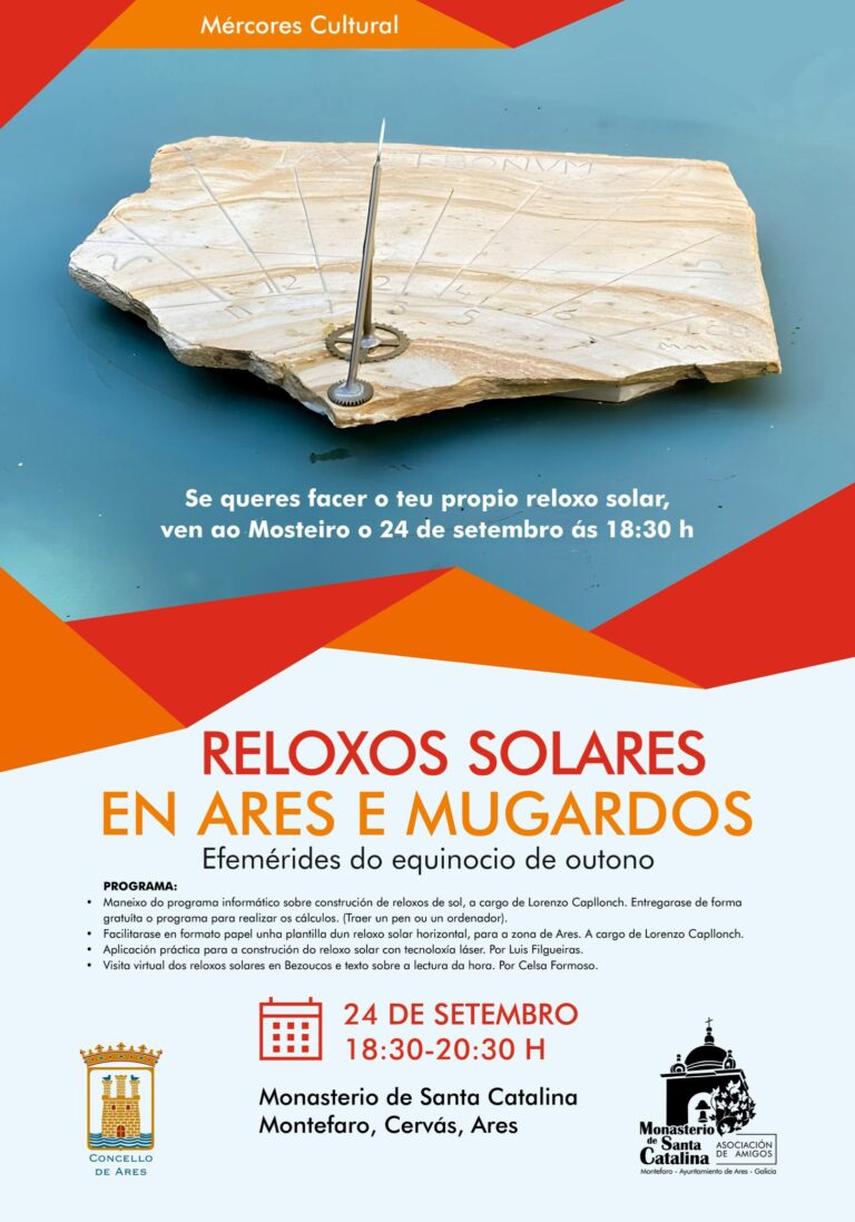Mércores Cultural: reloxos solares en Ares e Mugardos.